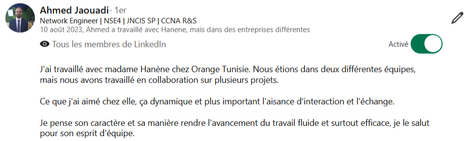 Avis client 5